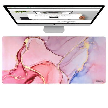 MARMORDESK Schreibtischunterlage Desk matt Marmor design Farben pink rose gold blau rot ergonomisch Cream Jade